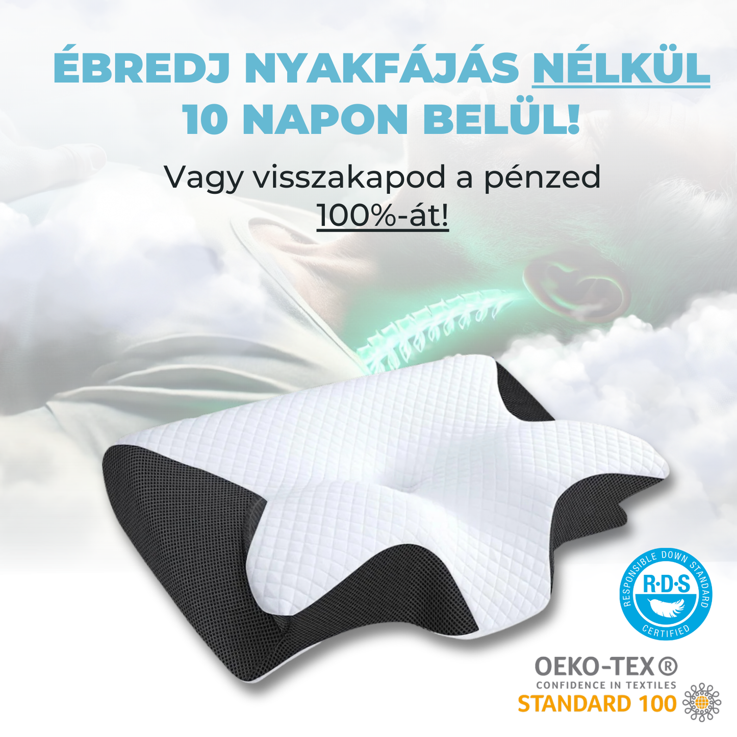 ActiWell™ Memóriahabos Kontúr Párna