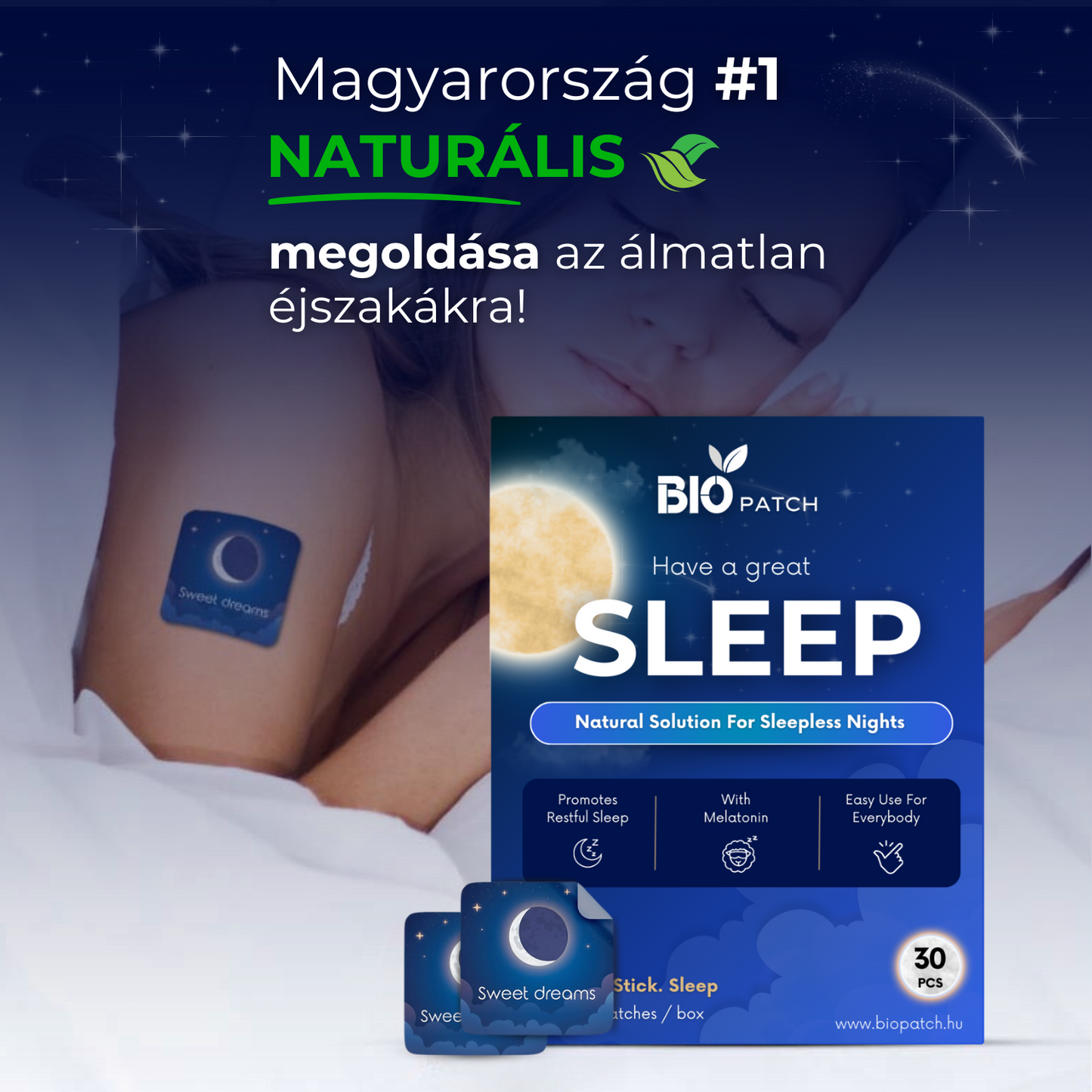 BioPatch - Altató És Alvásminőség Javító Tapasz