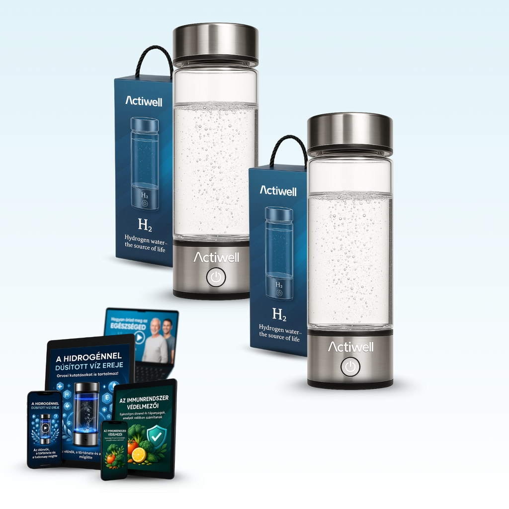 ActiWell™ 2 db Hidrogénes Víz Készítő Palack