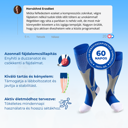 ActiWell KomfortPro – Ortopédiai Kompressziós Zokni mindennapi használatra